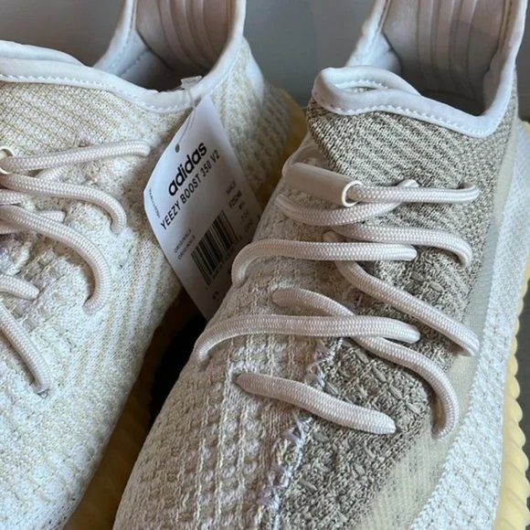 adidas gazelle silver green womens adidas Yeezy Boost 350 v2 Natural (Preloved) UK 12.5 main image 1